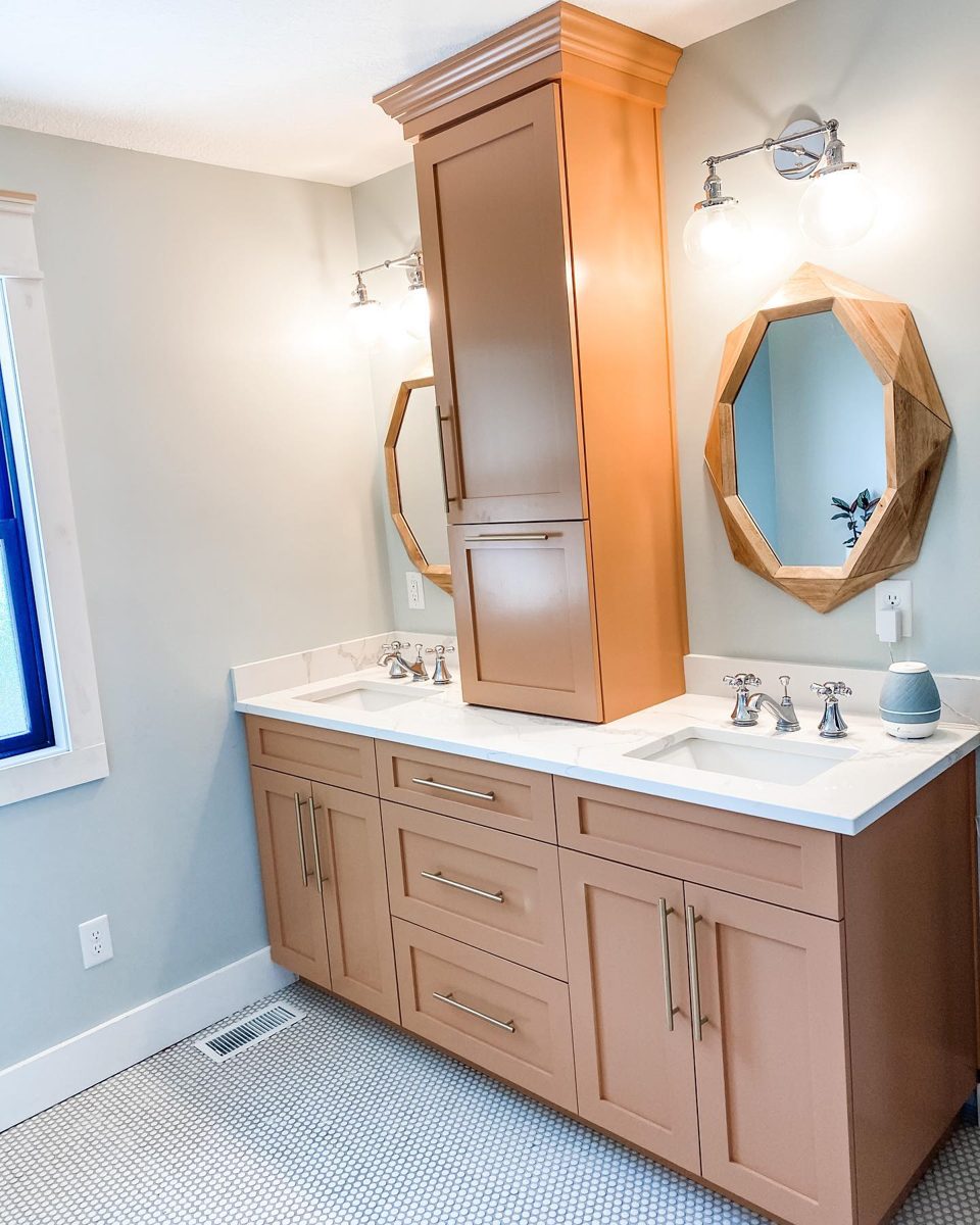 Bedroom converted to a bathroom
